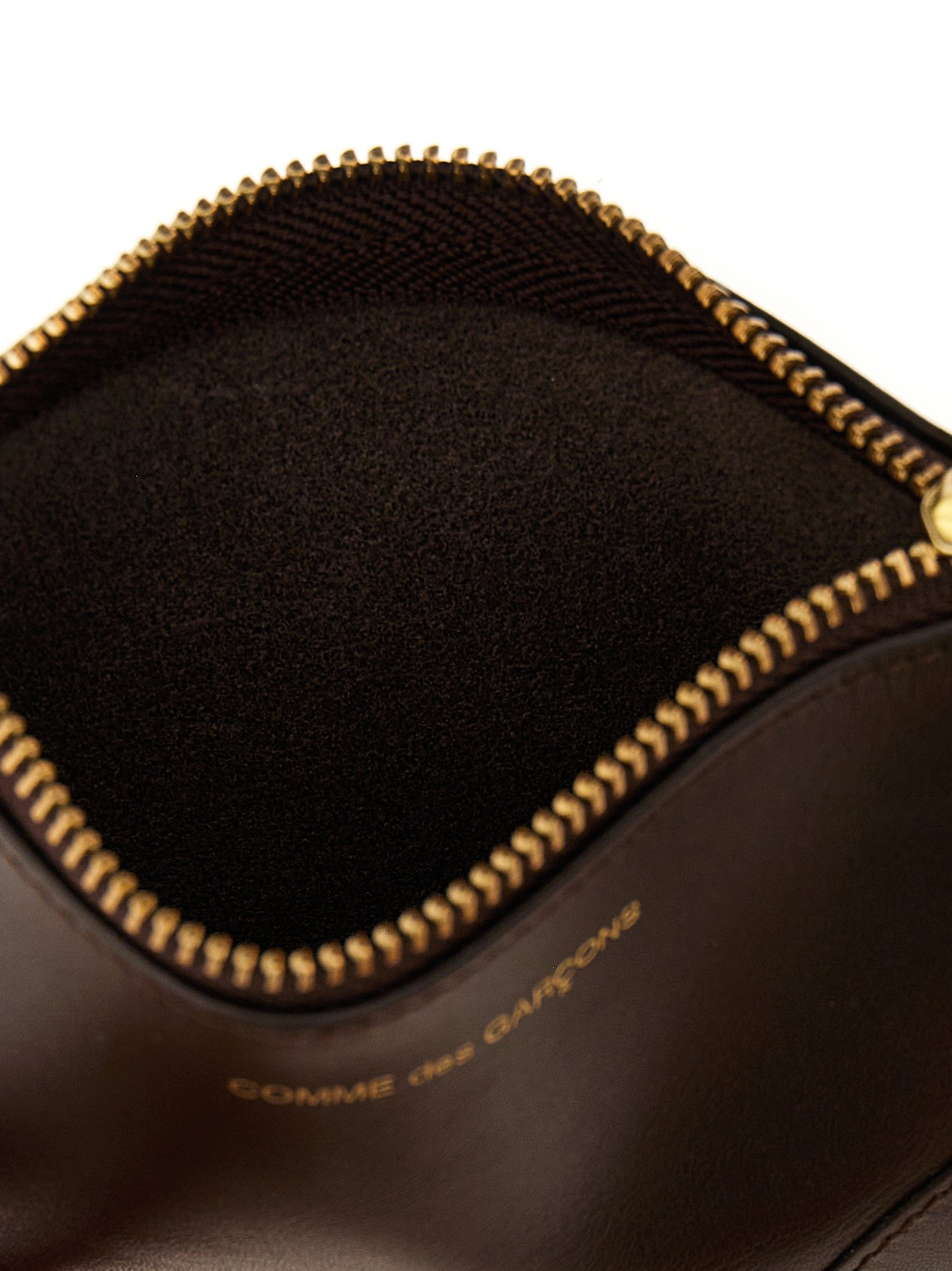 Comme Des Garçons Brown Calfskin Cardholder - Image 3