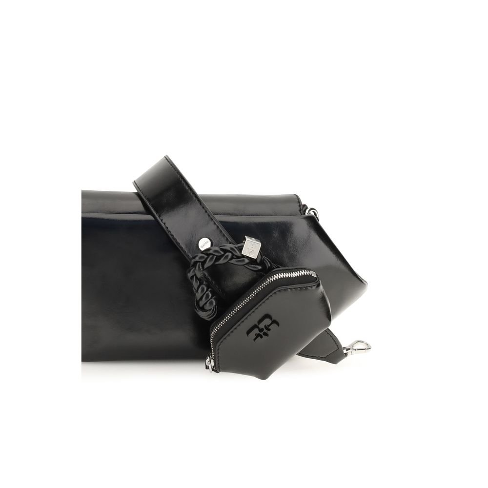 Ganni Black Polyethylene Shoulder Bag - Image 4