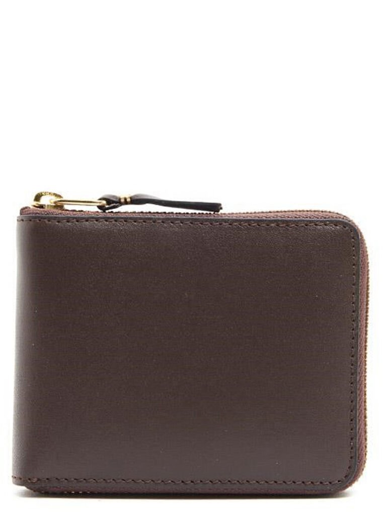 Comme Des Garçons Brown Cowhide Leather Wallet