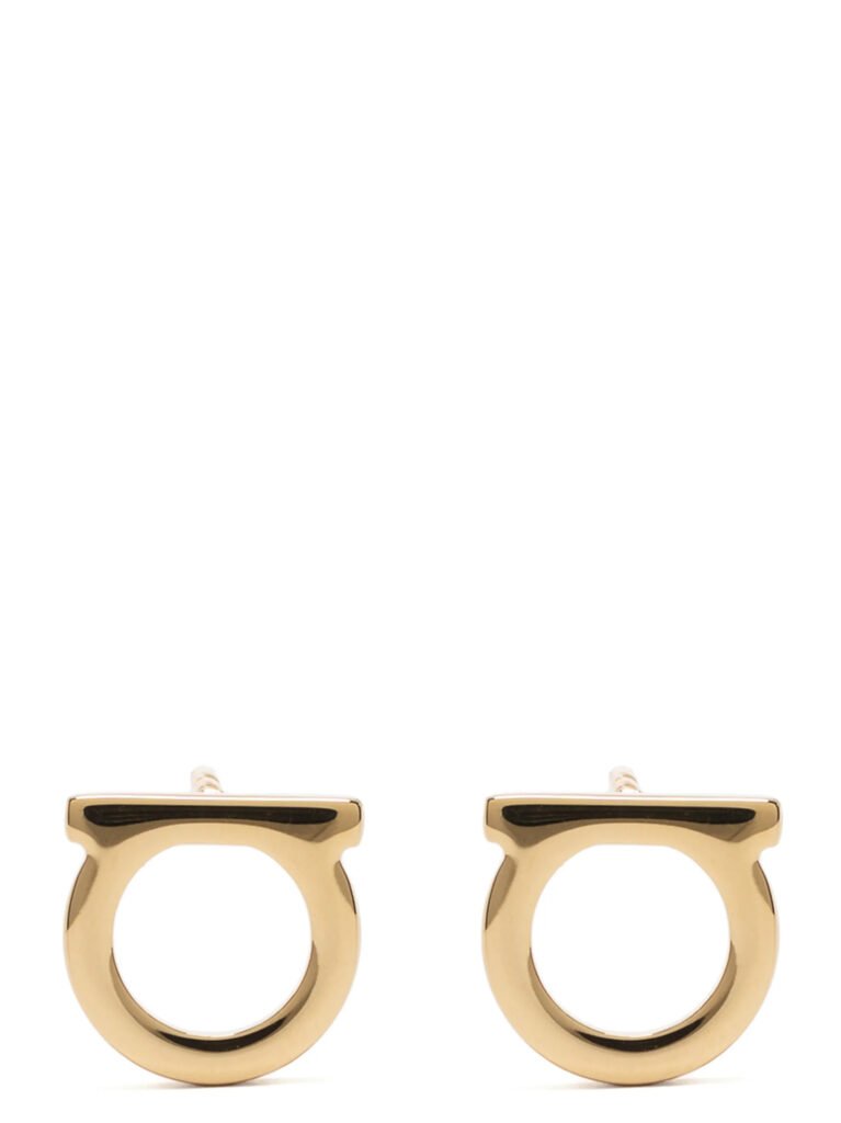 Ferragamo Gold Brass Earrings