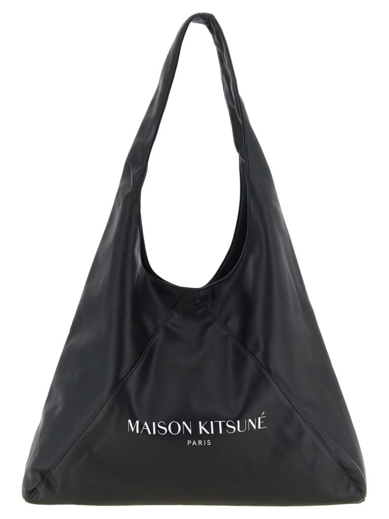 Maison Kitsuné Black Polyethylene Shoulder Bag