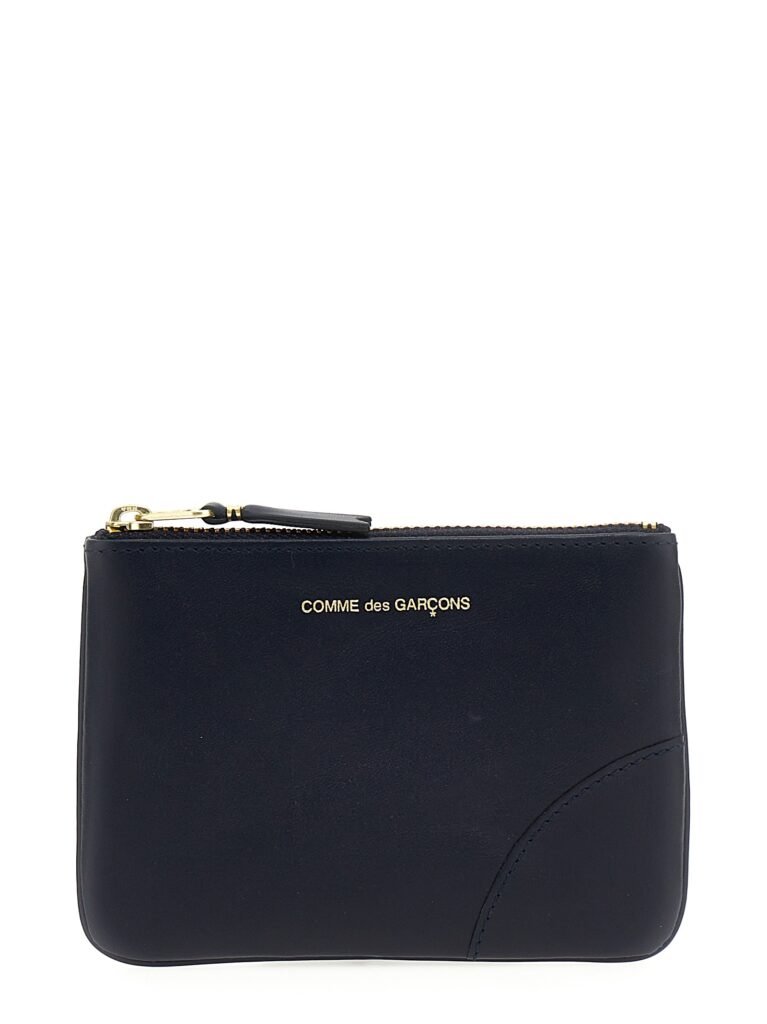 Comme Des Garçons Blue Calfskin Cardholder
