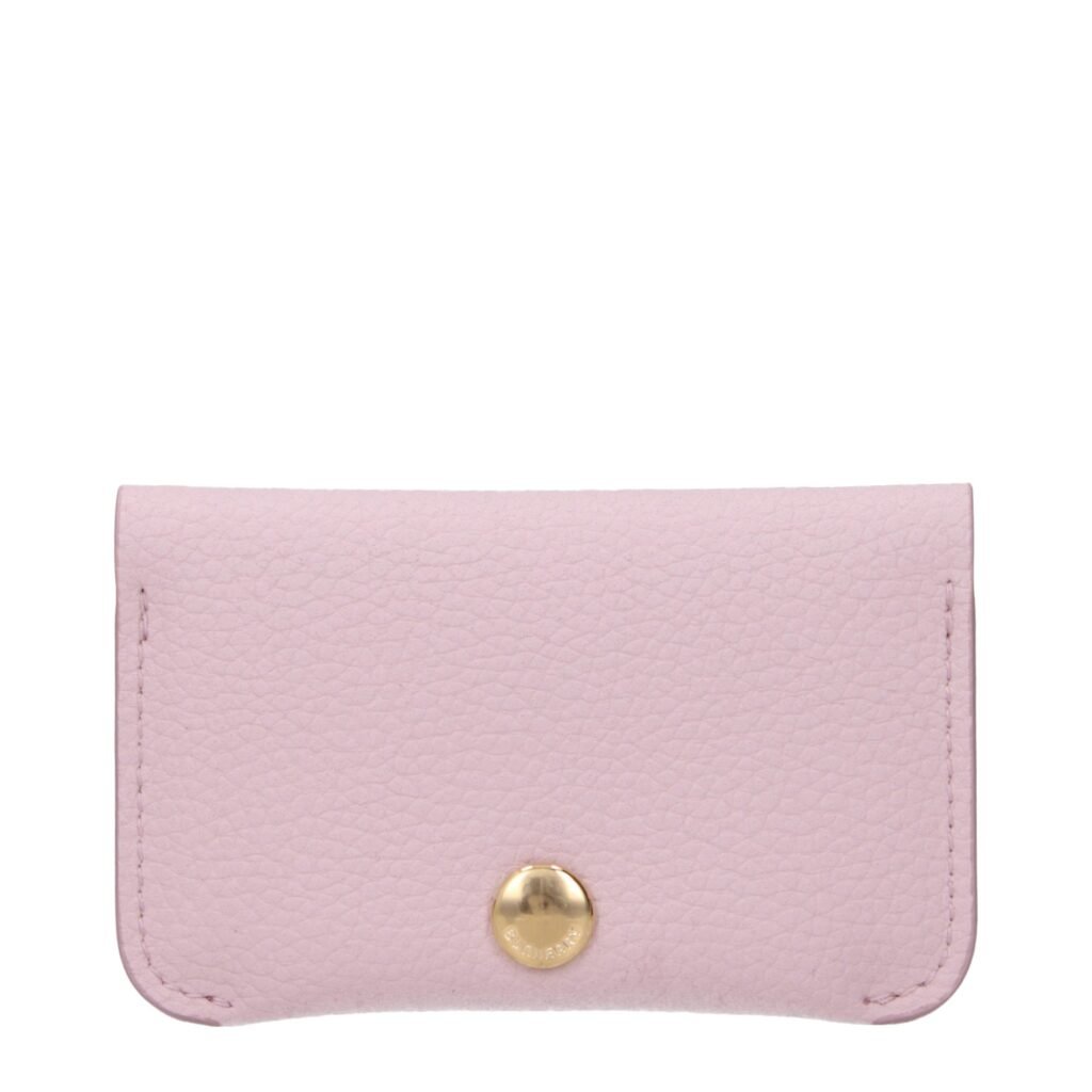 Burberry Pink Leather Cardholder