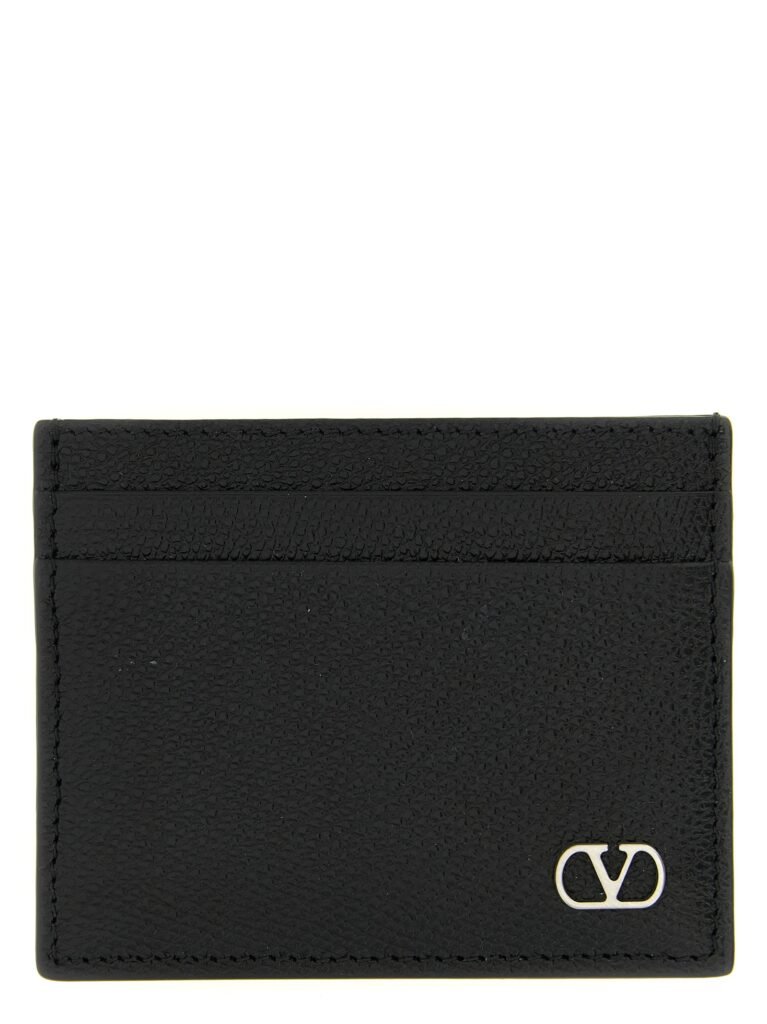Valentino Garavani Black Calfskin Cardholder