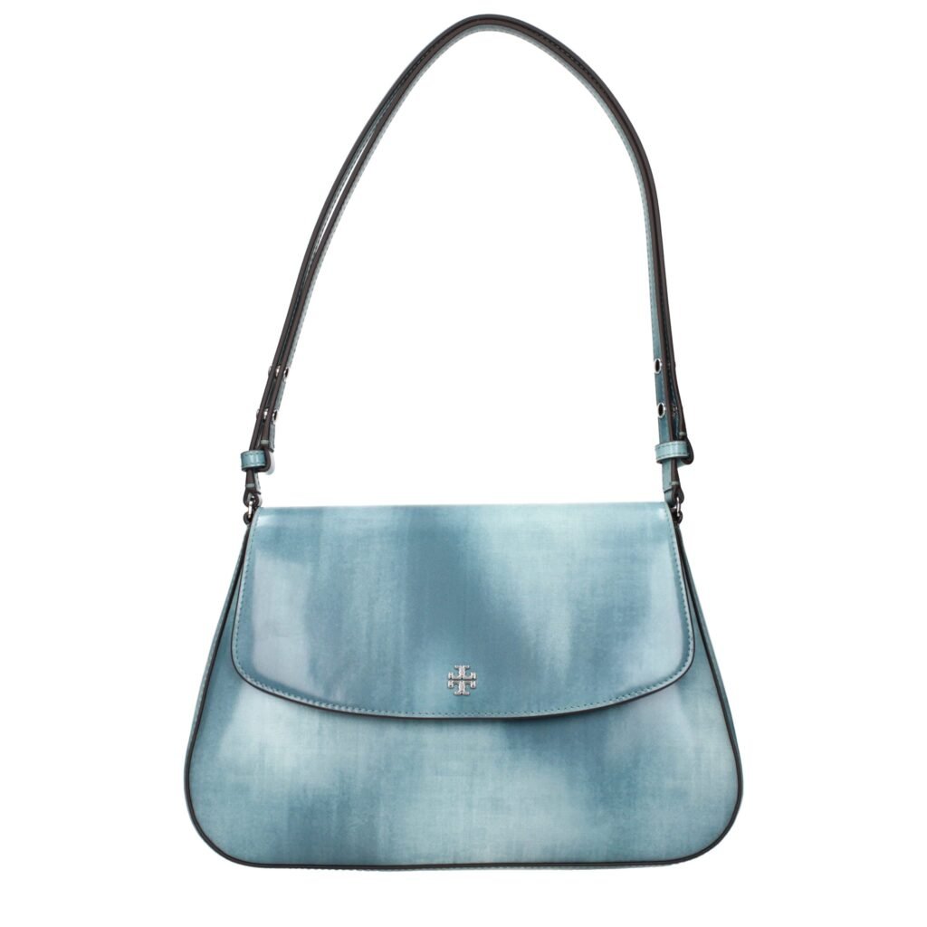 Tory Burch Blue Leather Shoulder Bag