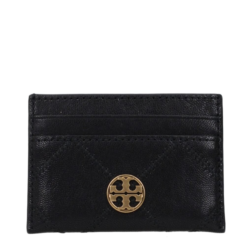 Tory Burch Black Leather Cardholder