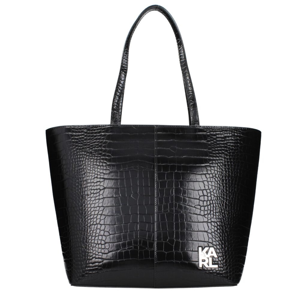 Karl Lagerfeld Black Polyethylene Shoulder Bag