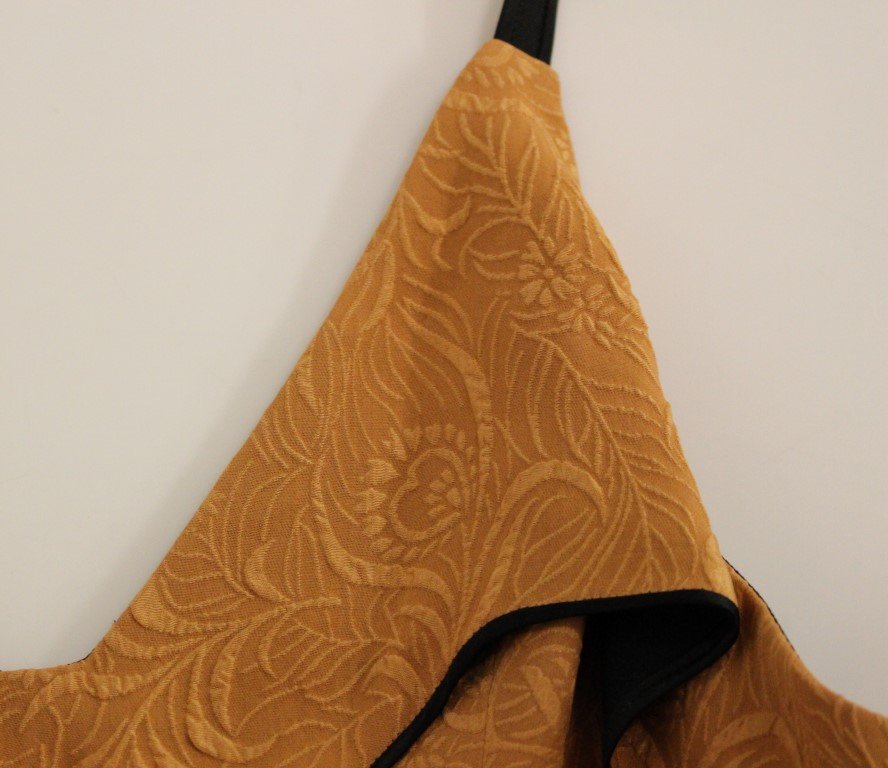 Black Bronze Silk Sleeveless Above Sheath Dress - Image 5