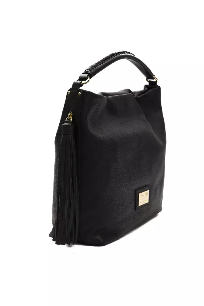 Black Leather Women Shoulder Bag - Image 2