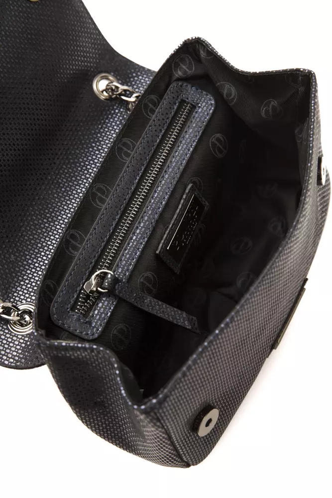 Pompei Donatella Blue Leather Women Crossbody Bag - Image 5