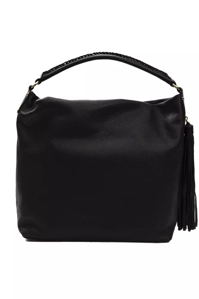 Black Leather Women Shoulder Bag - Image 3