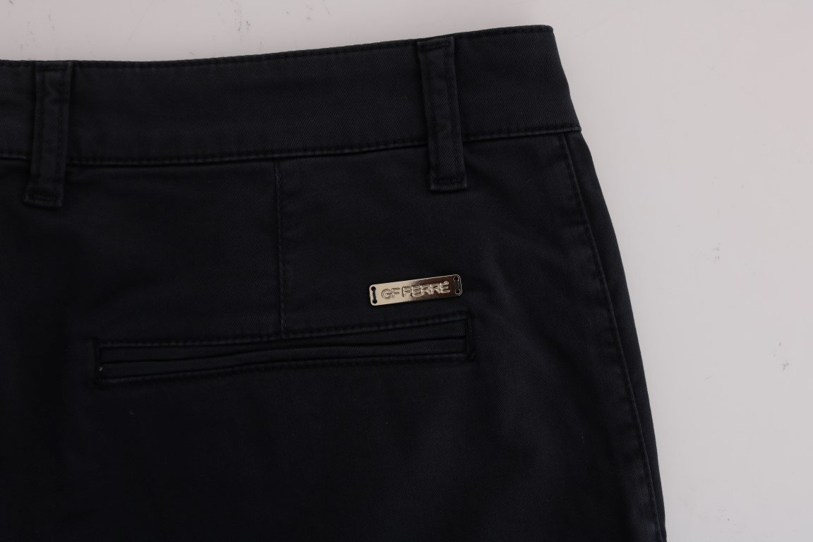 Blue Cotton Stretch Chinos Pants - Image 5