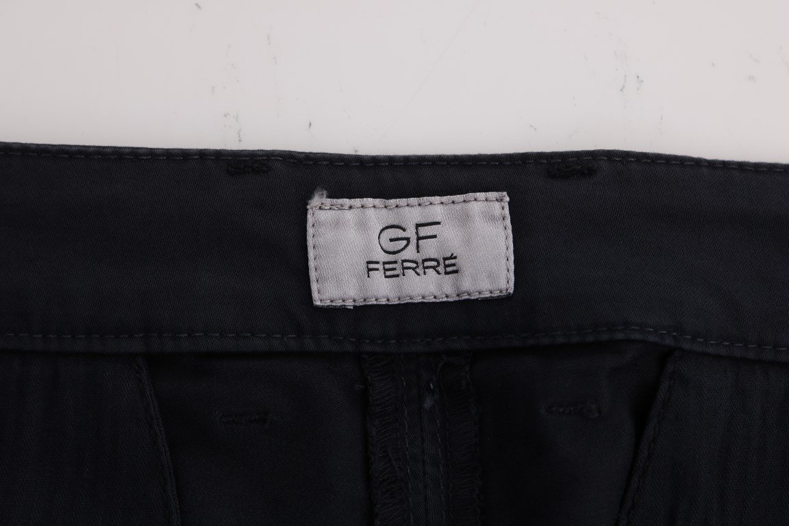 Blue Cotton Stretch Chinos Pants - Image 6