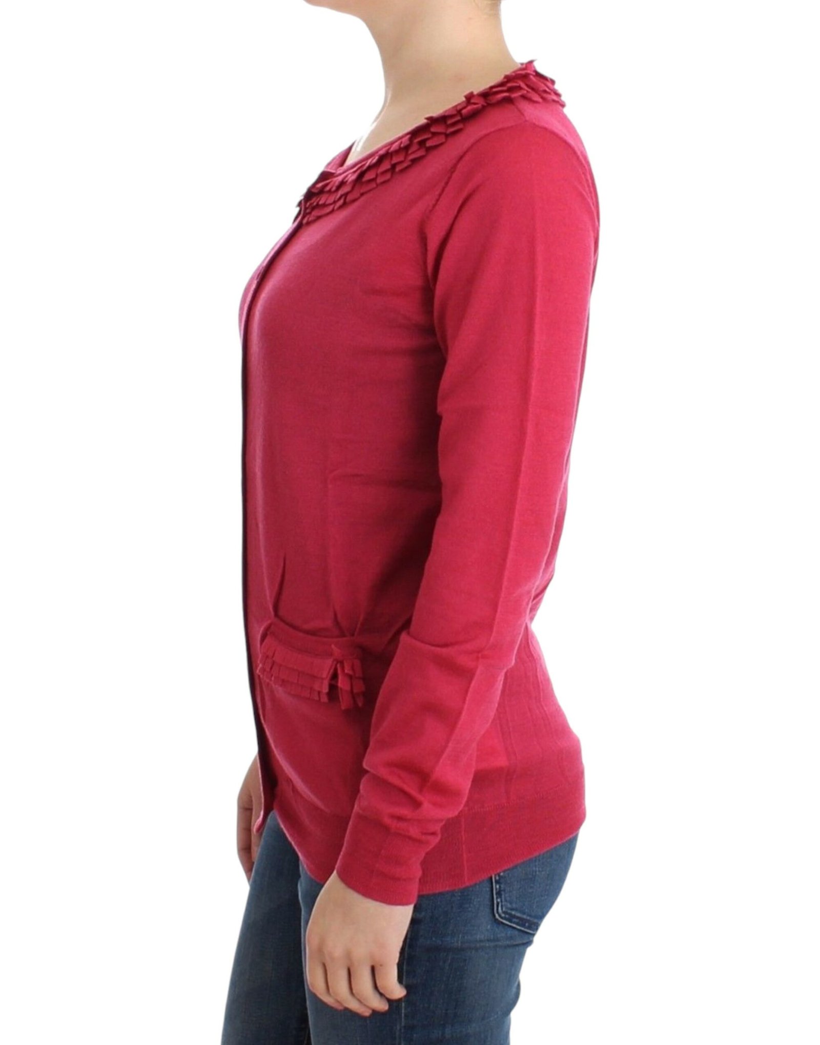 Pink wool cardigan - Image 2