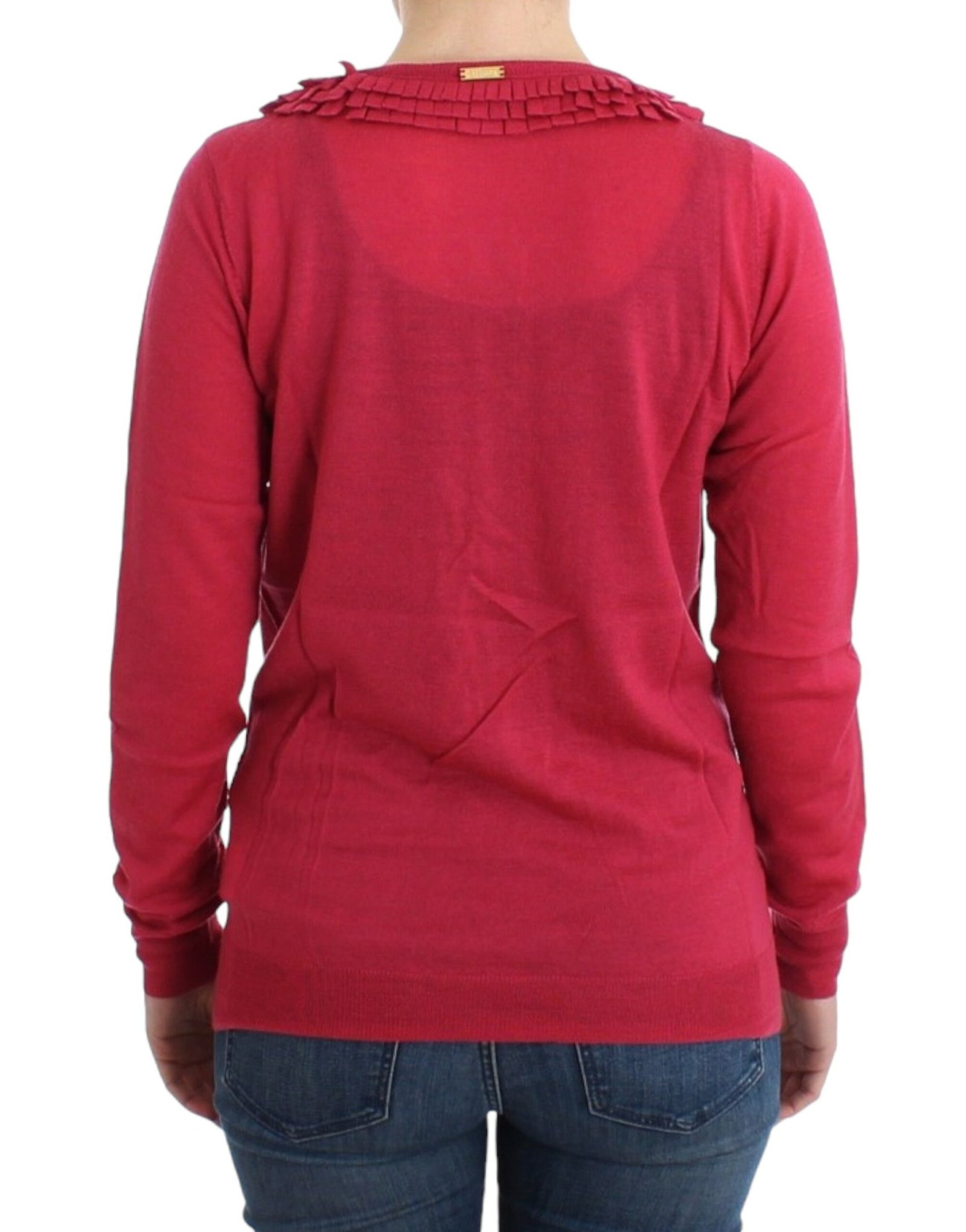 Pink wool cardigan - Image 3