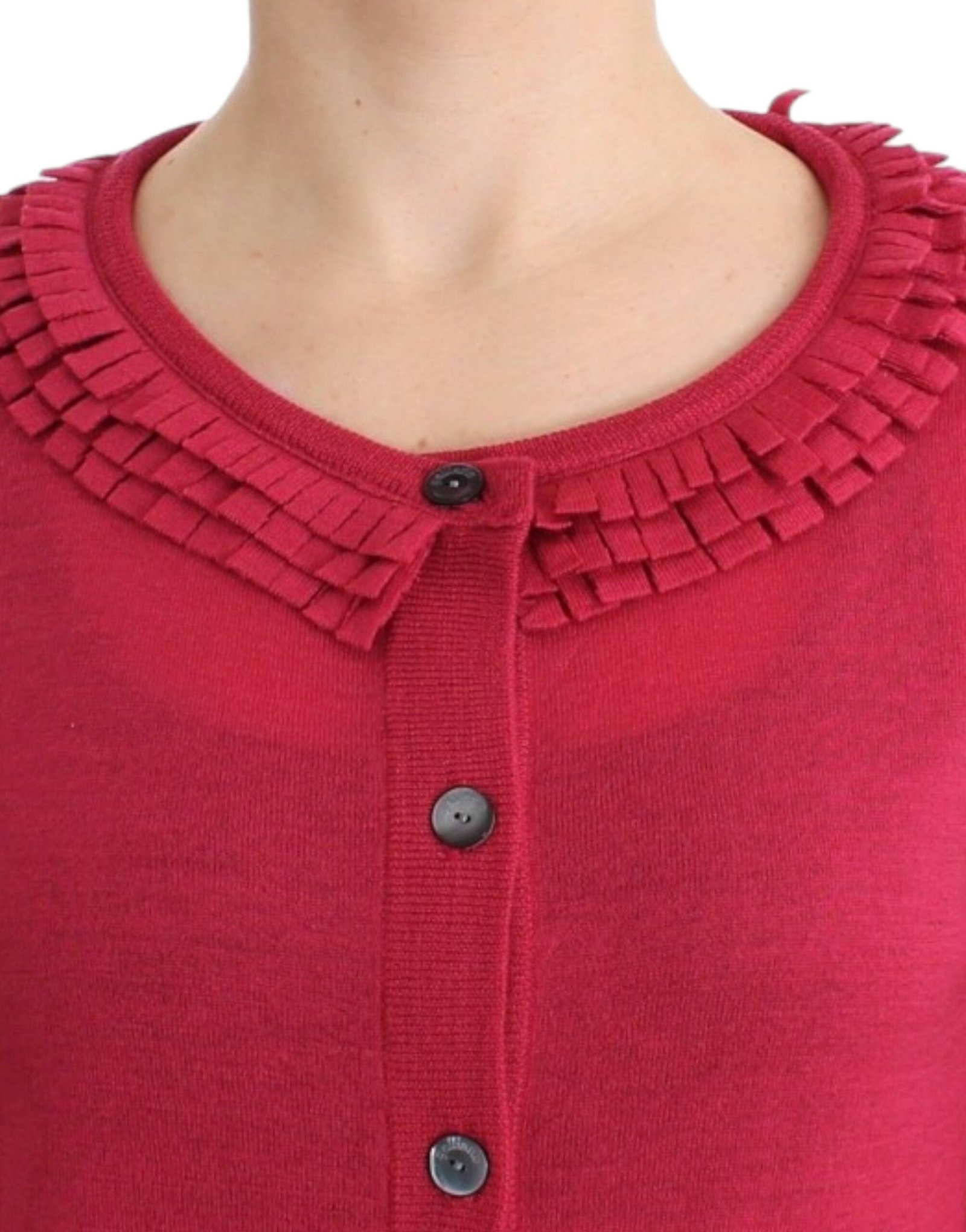 Pink wool cardigan - Image 5