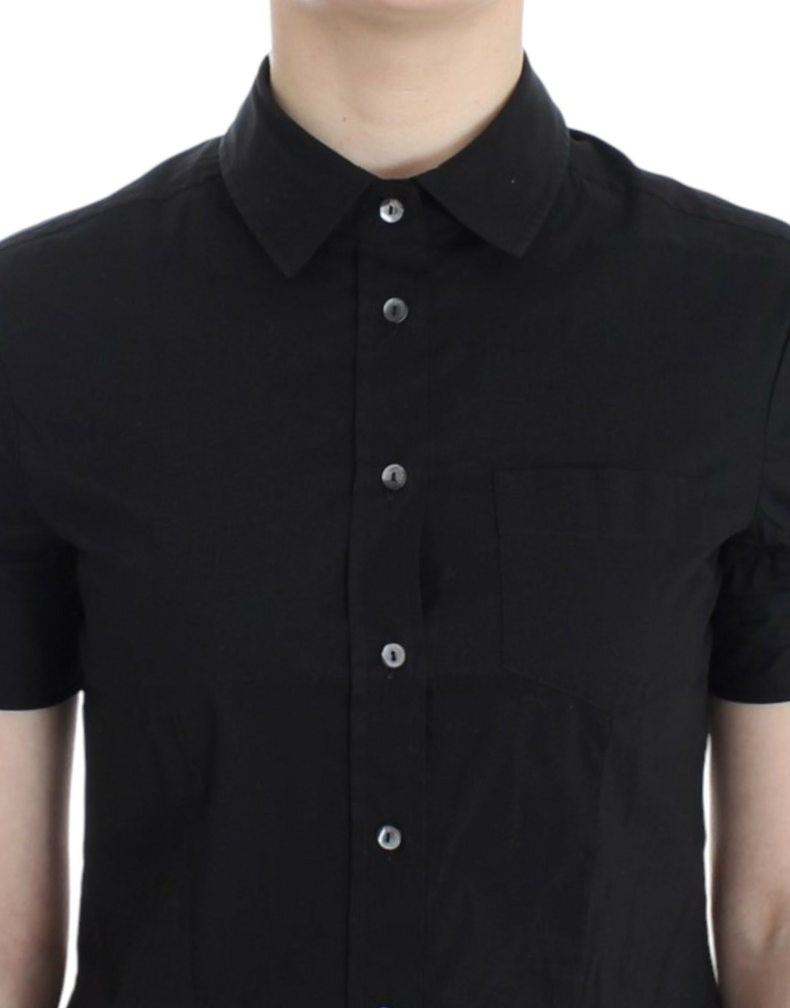 Black cotton shirt top - Image 5