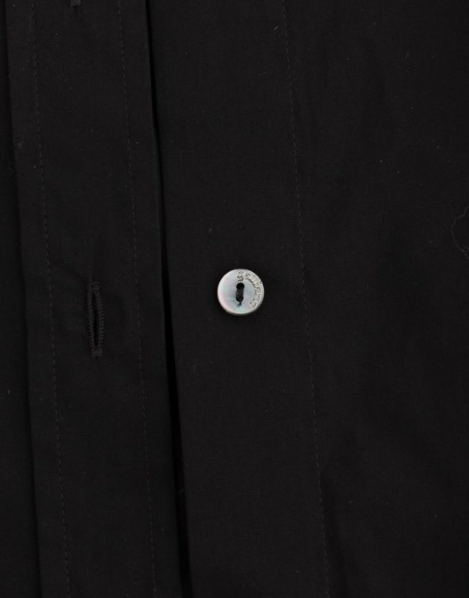 Black cotton shirt top - Image 6