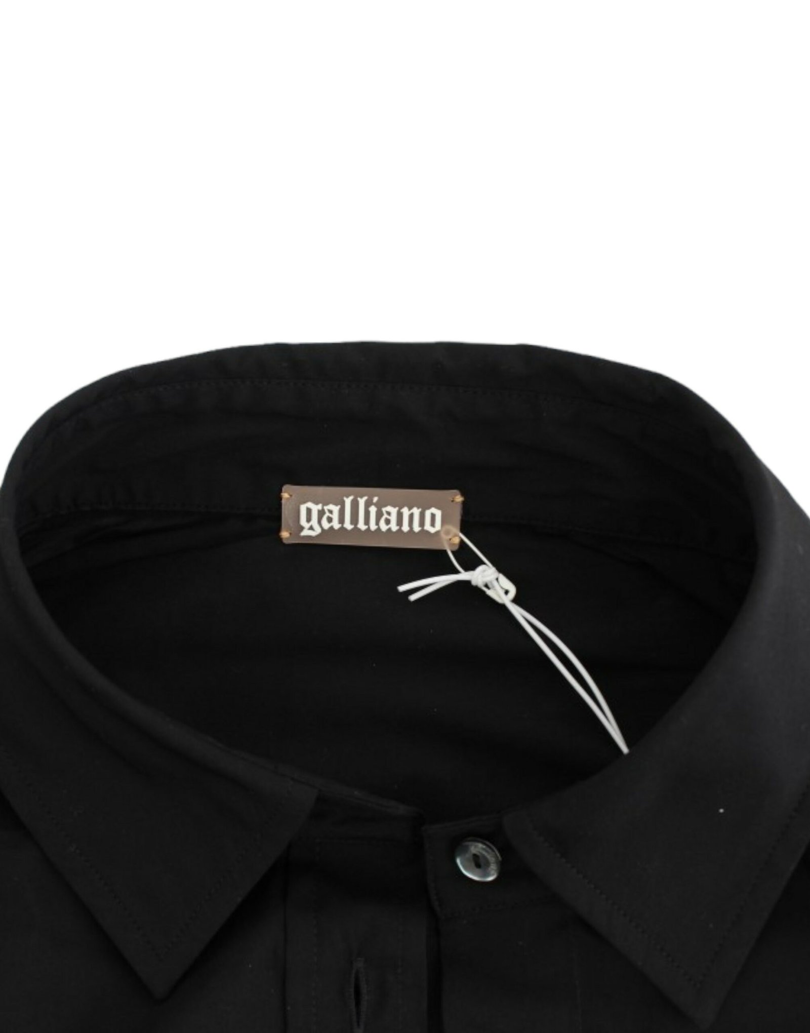 Black cotton shirt top - Image 7