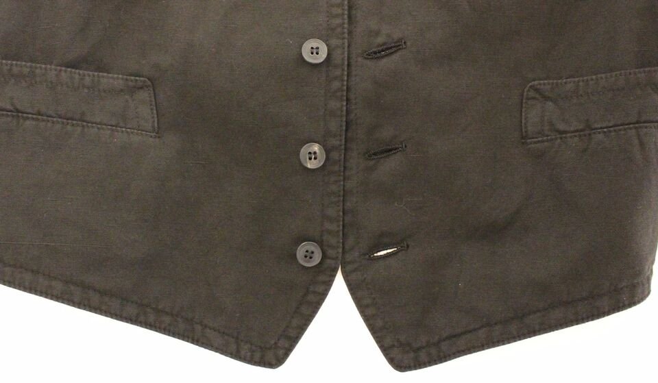 Black Flax Cotton Dress Vest Blazer - Image 8