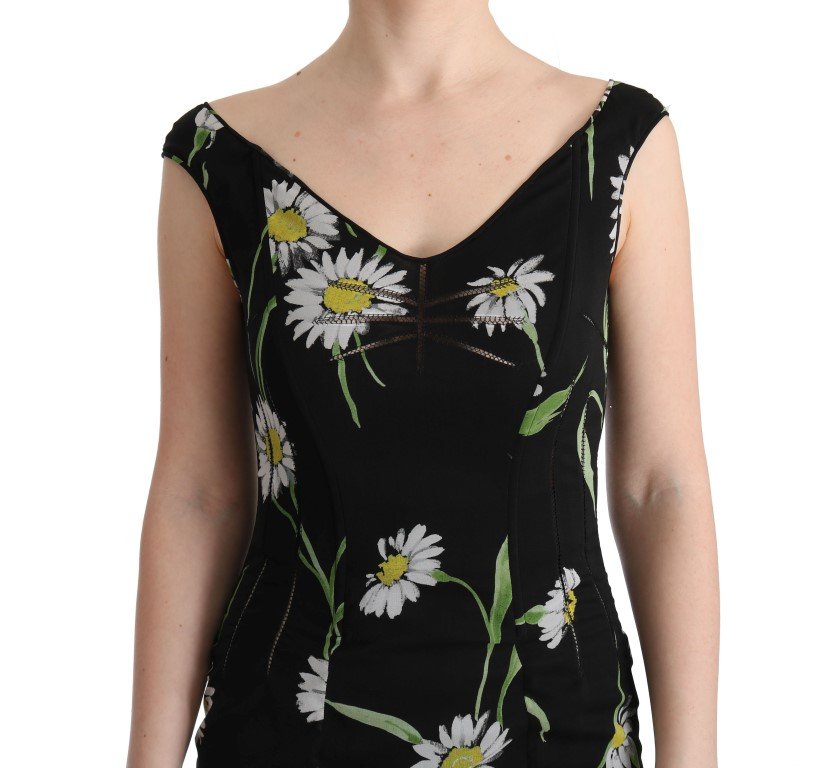 Sunflower Silk Stretch Sheath Dress - Image 5