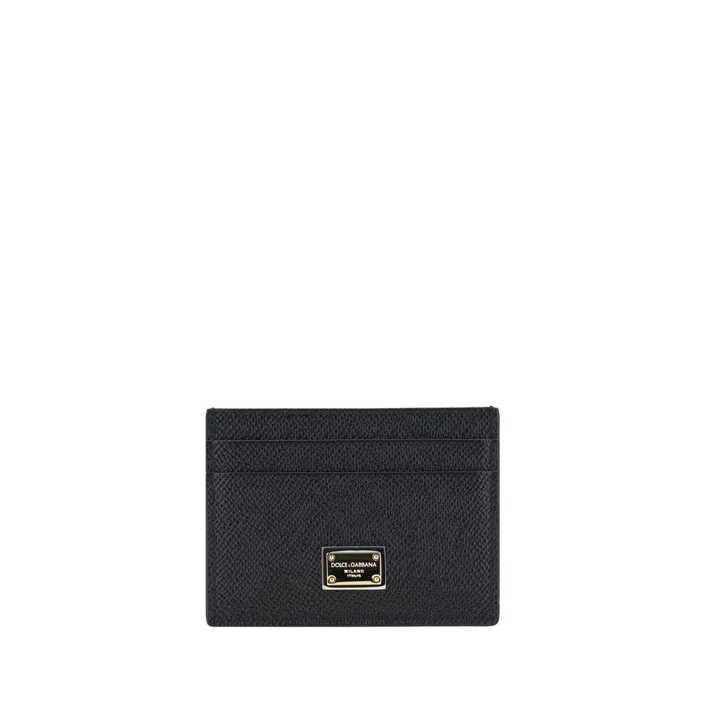Dolce & Gabbana Black Calf Leather Bos Taurus Wallet