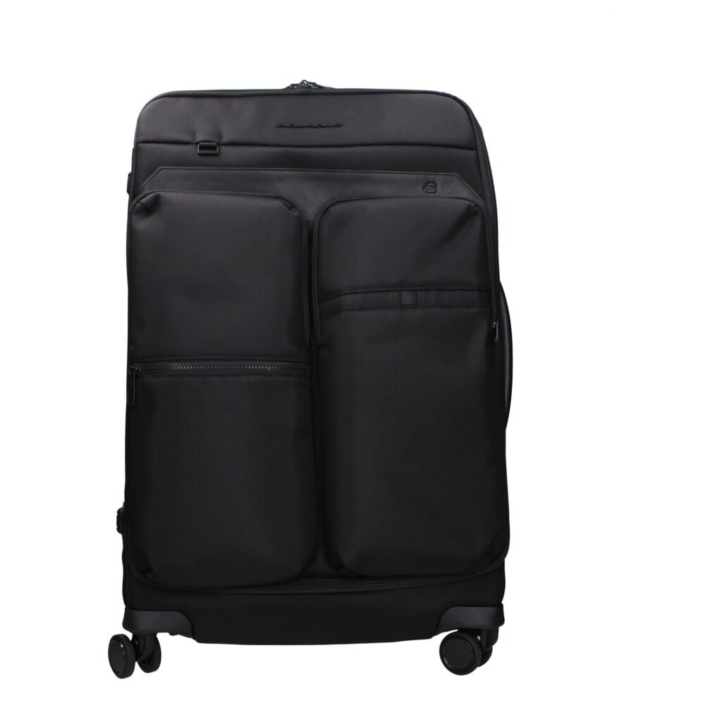 Piquadro Black Fabric Luggage And Travel