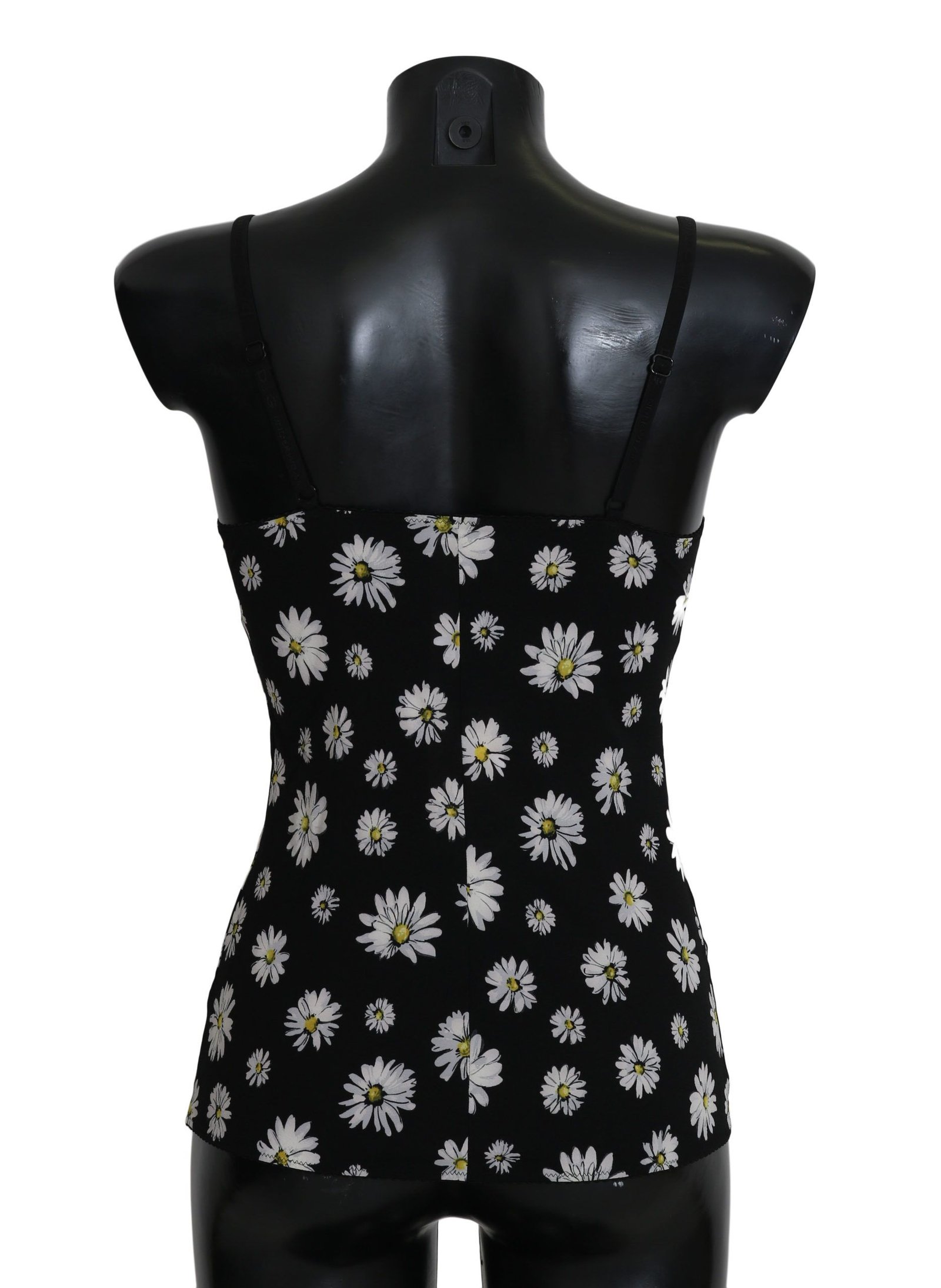 Black Daisy Print Dress Lingerie Chemisole - Image 2