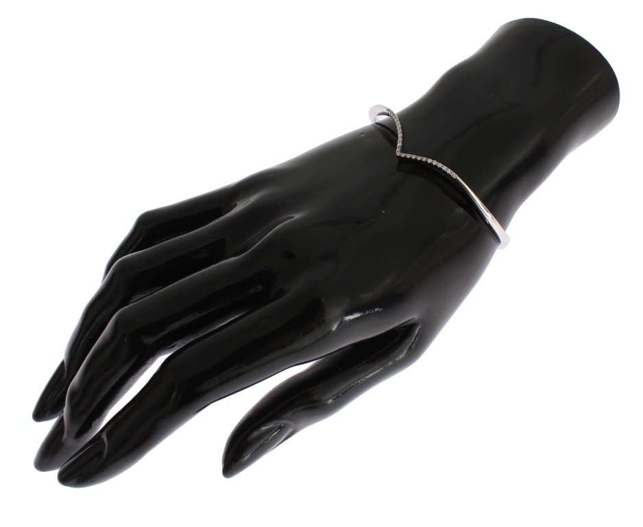 Skyfall CZ 925 Silver Bangle Bracelet - Image 3